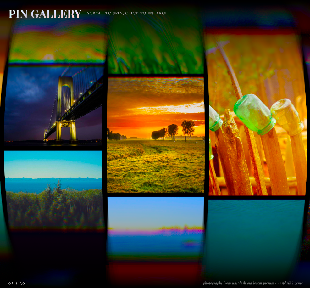 Pin gallery