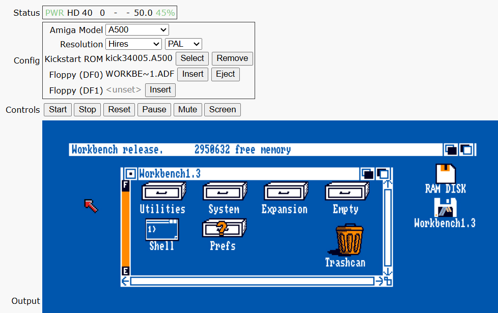 Amiga emulowana w JavaScript